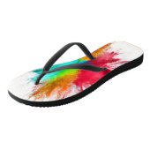 Kleur Burst CenterPiece Art Teenslippers (Schuin)