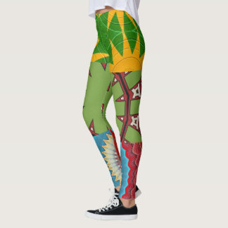 KLEUR BURST DESIGNER COLLAGE LEGGINGS