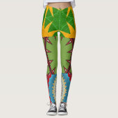 KLEUR BURST DESIGNER COLLAGE LEGGINGS (Voorkant)