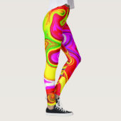 Kleur Burst Pattern Leggings (Rechts)