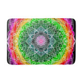 Kleur Burst Rainbow Prism Mandala Badmat (Voorkant)