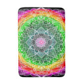 Kleur Burst Rainbow Prism Mandala Badmat (Voorkant Verticaal)
