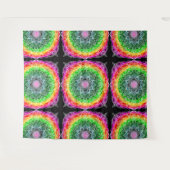 Kleur Burst Rainbow Prism Mandala Wandkleed (Voorkant (horizontaal))