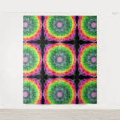 Kleur Burst Rainbow Prism Mandala Wandkleed (Voorkant)