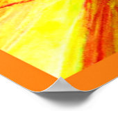 Kleur Burst Spiraal Patroon Art Poster (Hoek)