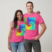 Kleur Burst Spiraal Patroon Art T-shirt (Unisex)