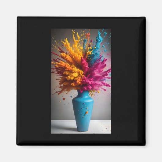Kleur burst sticker magneet (Voorkant)