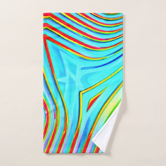 Kleur Bursting Pattern Bad Handdoek (Handdoek)