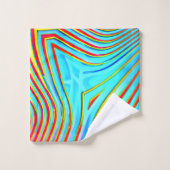Kleur Bursting Pattern Bad Handdoek (Wasdoekje)
