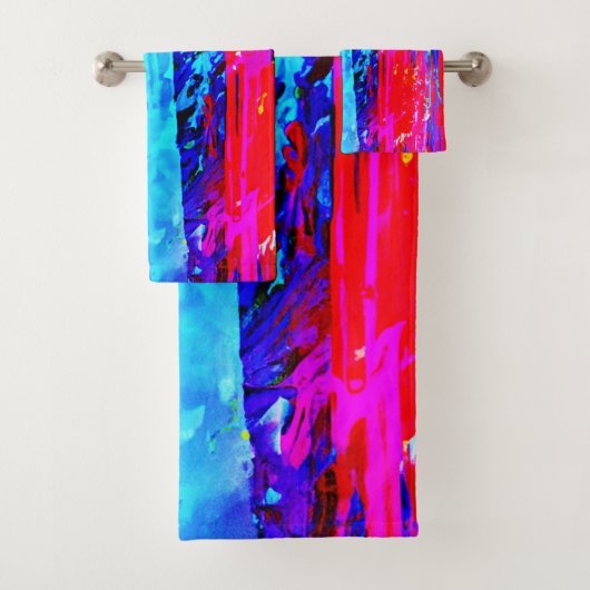 Kleur Bursting Pattern Bad Handdoek (Insitu)