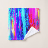 Kleur Bursting Pattern Bad Handdoek (Wasdoekje)