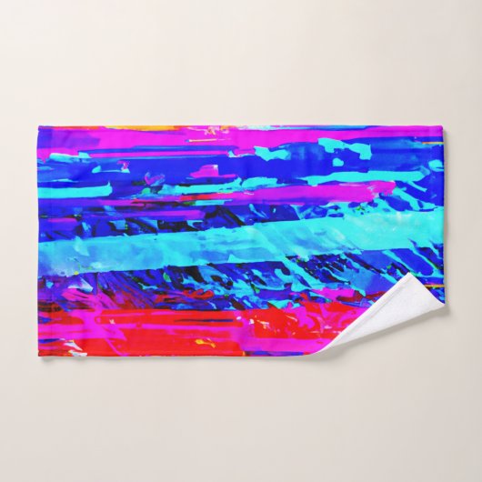 Kleur Bursting Pattern Bad Handdoek (Handdoek)