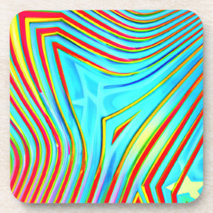 Kleur Bursting Pattern Bier Onderzetter