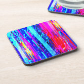 Kleur Bursting Pattern Bier Onderzetter (Linkerzijde)