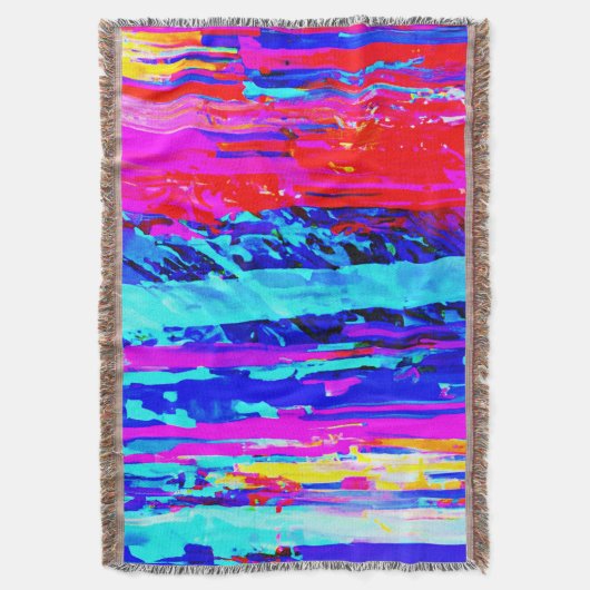 Kleur Bursting Pattern Deken (Voorkant Verticaal)