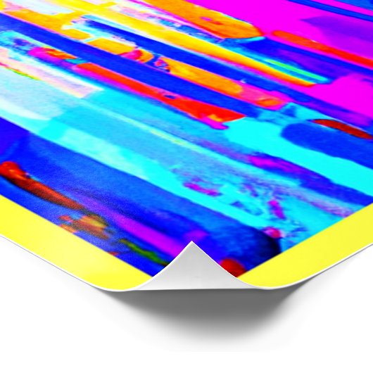 Kleur Bursting Pattern Perfect Poster (Hoek)