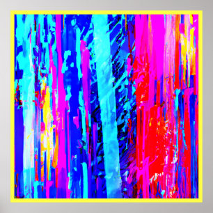 Kleur Bursting Pattern Poster