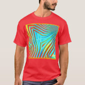 Kleur Bursting Pattern T-shirt (Voorkant)