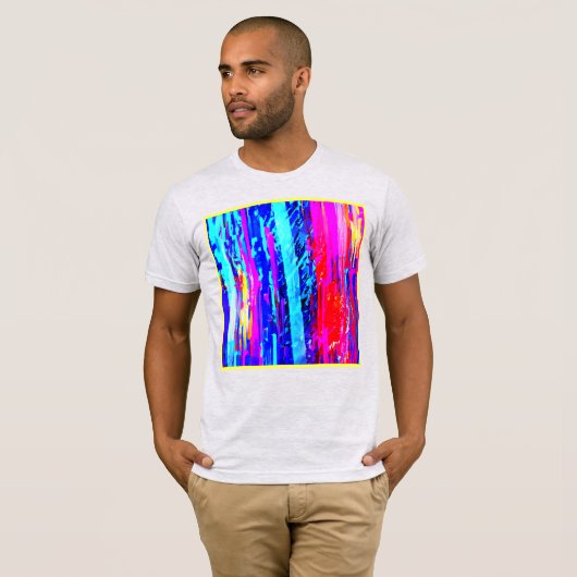 Kleur Bursting Pattern T-shirt (Voorkant volledig)