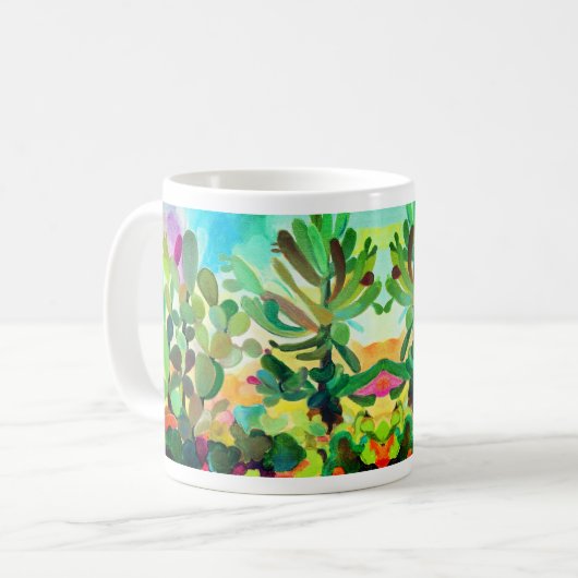 Kleur Cacti Koffiemok (Voorkant links)