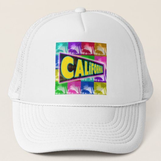 "Kleur California 2" Hoed Trucker Pet (Voorkant)