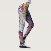Kleur Cascade, Paarse, geel, grijs Leggings (Rechts)