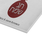 Kleur Chag Sameach Granaatappel Glas Snijplank (Hoek)