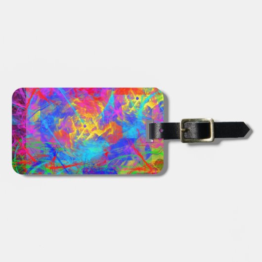 Kleur Chaos Bagagelabel (Voorkant horizontaal)