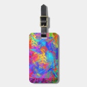 Kleur Chaos Bagagelabel (Voorkant verticaal)