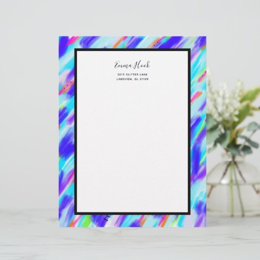 Kleur Chaos Briefhoofd (Staand voorkant)