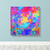 Kleur Chaos Canvas Afdruk (Insitu (Houten vloer))