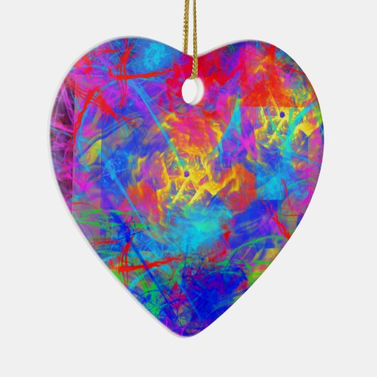 Kleur Chaos Keramisch Ornament (Rechts)