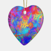 Kleur Chaos Keramisch Ornament (Links)