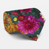 Kleur chrysanthemum X Morifolium Flowers Stropdas (Opgerold)