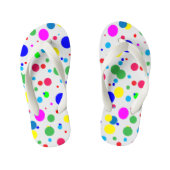 Kleur Cirkel Polka Dot Bubbles Kinder Teenslippers (Voetbed)