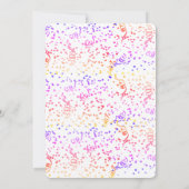 Kleur Confetti-ballon - Aangepaste feestdag Kaart (Achterkant)