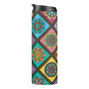 Kleur Crazy Mandala Quilt Bee Thermosbeker