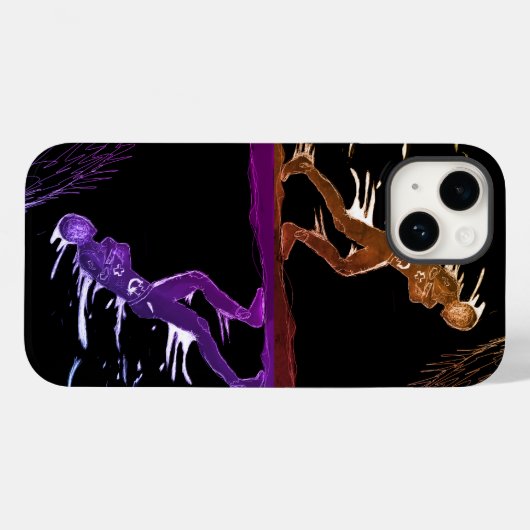 Kleur crossroad design Case-Mate iPhone case (Achterkant (horizontaal))