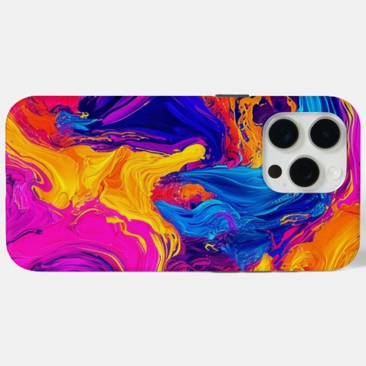 Kleur Dans Abstracte Swirl iPhone / iPad Case (Achterkant (horizontaal))