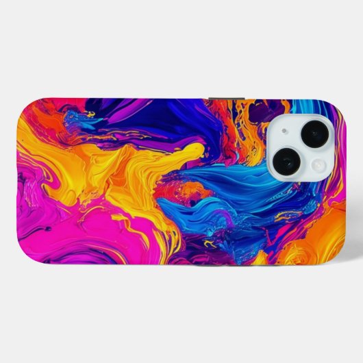 Kleur Dans Abstracte Swirl iPhone / iPad Case (Achterkant (horizontaal))