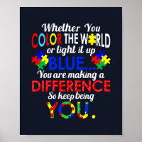 Kleur de wereld of licht IT blauw autisme