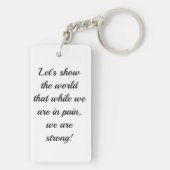 Kleur de World Oranje™ Sleutelhanger (achterkant)