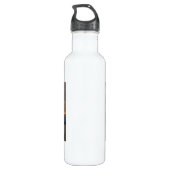 Kleur de World Oranje Water Bottle Waterfles (Achterkant)
