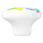 Kleur deurknop keramische knop (Zijkant)