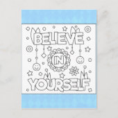 Kleur die ik in jezelf geloof | ActiviteitenKaarte Briefkaart (Voorkant)