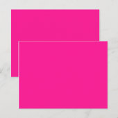 kleur diepe roze briefkaart (Voorkant / Achterkant)