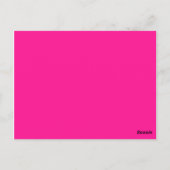 kleur diepe roze briefkaart (Achterkant)