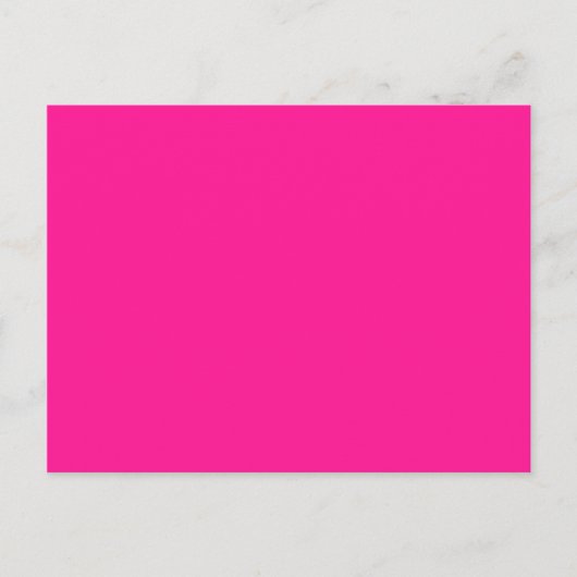 kleur diepe roze briefkaart (Voorkant)