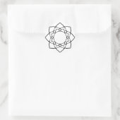 Kleur dit Mandala Ambachtelijk Project Ronde Sticker (Tas)