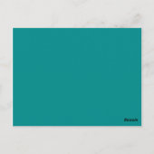 kleur donkercyaan briefkaart (Achterkant)